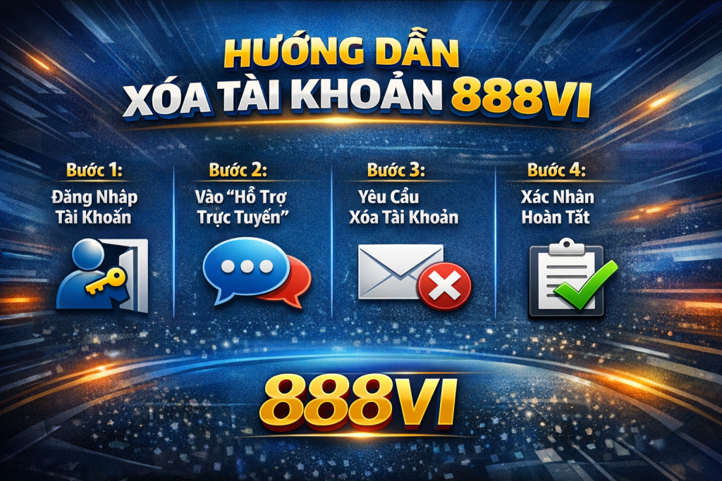 Hướng dẫn Xóa Tài Khoản 888vi